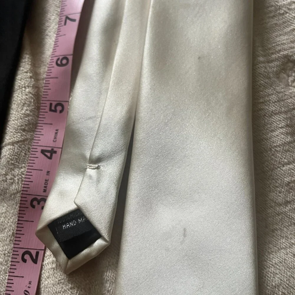 Two Boys Ties - Cream & Black